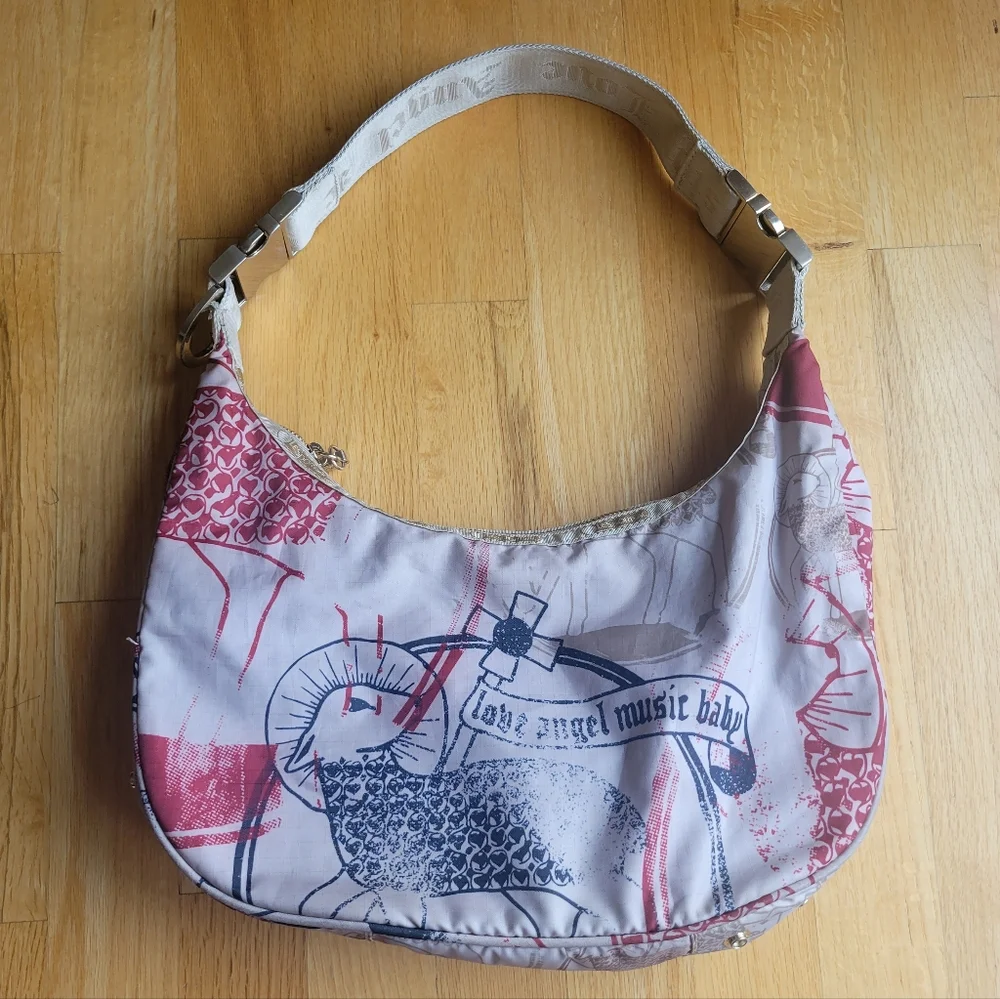 L.A.M.B. Gwen Stefani LeSportSac Tattoo Shoulder Purse Bag Vintage Y2K 2000s